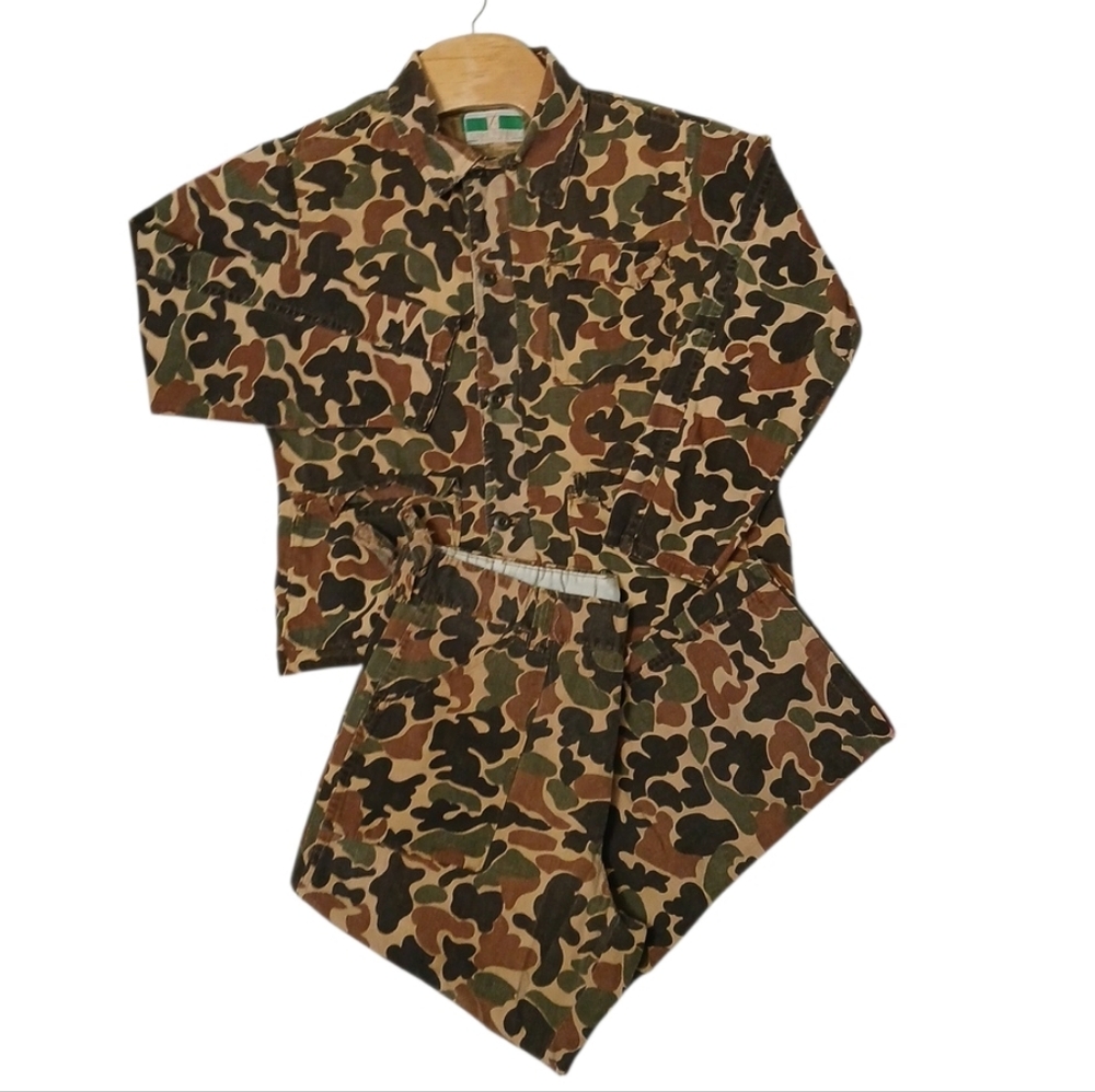 Game‎ Winner Sportswear Vintage 80's Duck Camo Matching Set/Unisex Medium